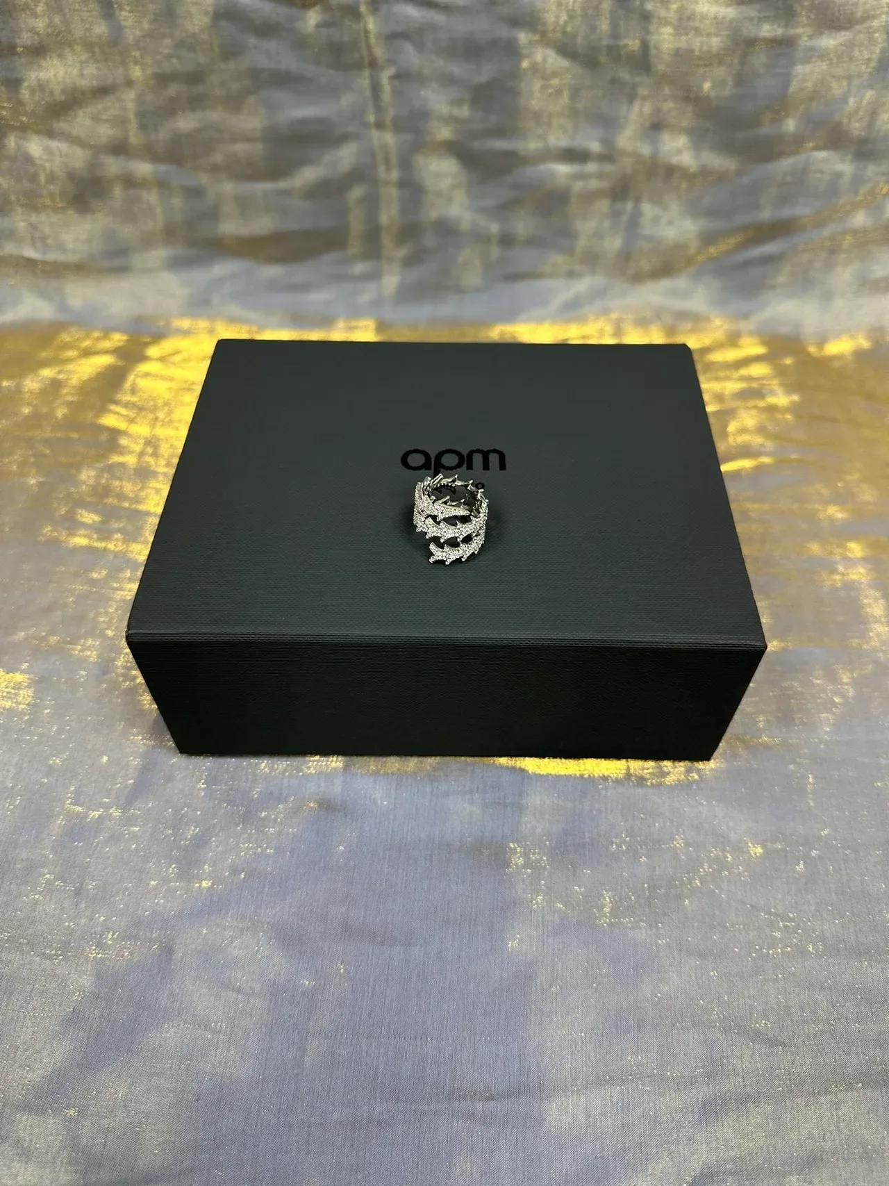 Joaillerie argent couronne pavé-set color navy 6