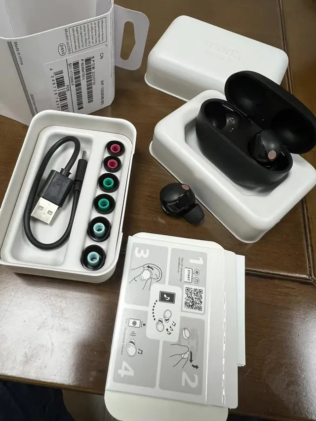 Sony WF-1000XM5 Blanco Gris Compacto Acabado Mate TWS Auriculares 6
