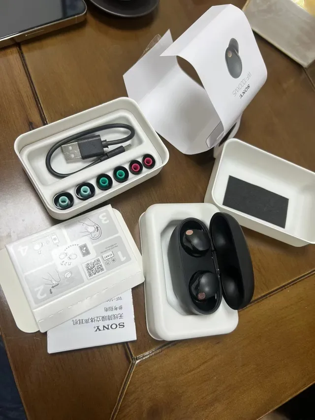 Sony WF-1000XM5 Blanco Gris Compacto Acabado Mate TWS Auriculares 8