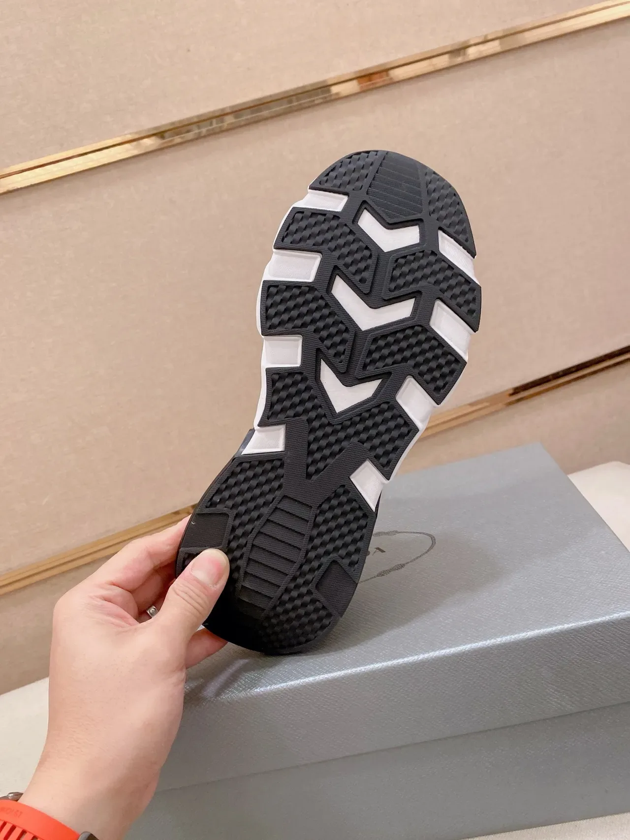 White Black Knit Upper Sculpted Midsole Sneakers 2