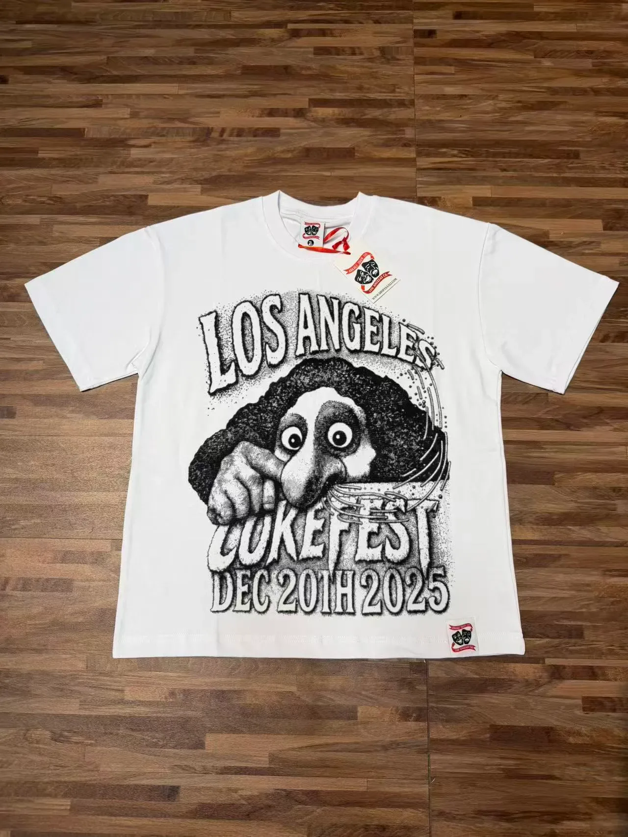 White Graphic-Print Crew-Neck Short-Sleeve T-Shirt 2