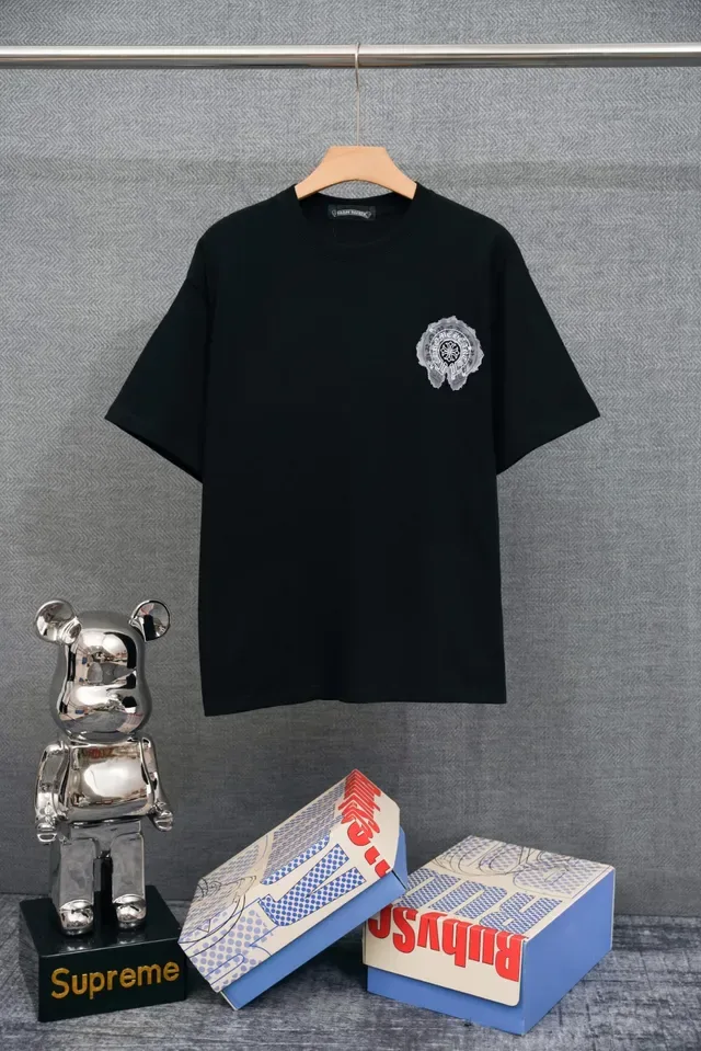 White Gray Crewneck Relaxed Fit T-Shirt 3