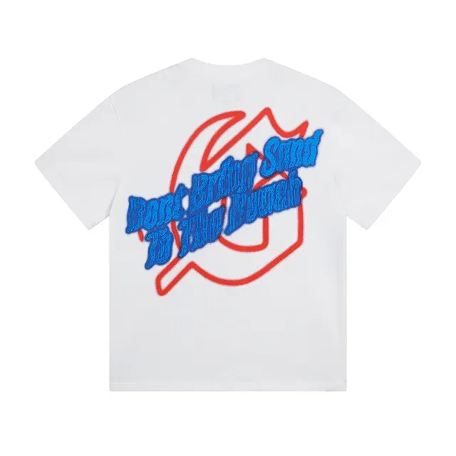 White Multicolor Graphic-Print Oversized Double-Sided T-Shirt 3