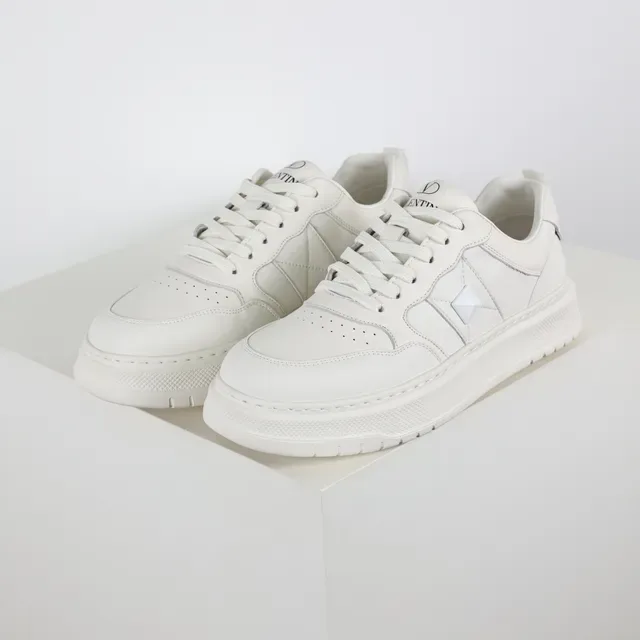 Zapatillas Blancas con Suela Plataforma Panelada de Bajo 2