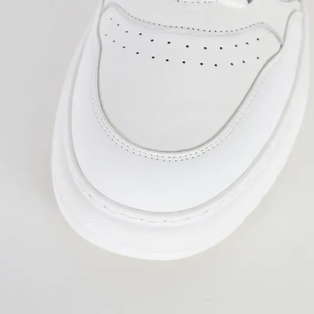 Zapatillas Blancas con Suela Plataforma Panelada de Bajo 5