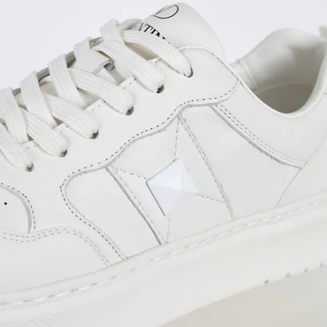 Zapatillas Blancas con Suela Plataforma Panelada de Bajo 6