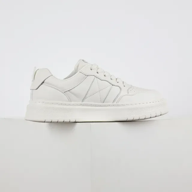 Zapatillas Blancas con Suela Plataforma Panelada de Bajo 7