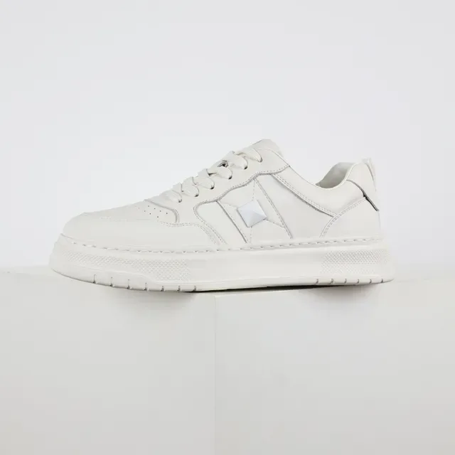 Zapatillas Blancas con Suela Plataforma Panelada de Bajo 9