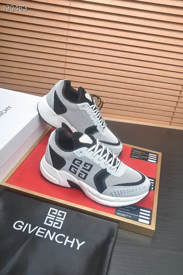 Givenchy City Sport حذاء رياضي أسلوب حياة رمادي وأسود شبكي 6