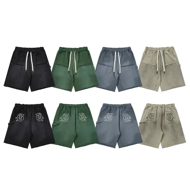 Godspeed Short Noir Gris Taille Élastique Ourlet Raw-Cut 3
