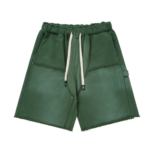 Godspeed Short Noir Gris Taille Élastique Ourlet Raw-Cut 8