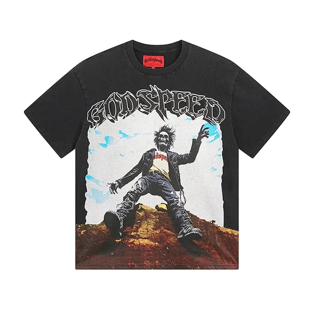 Godspeed Graphic Print Oversized T-Shirt 2