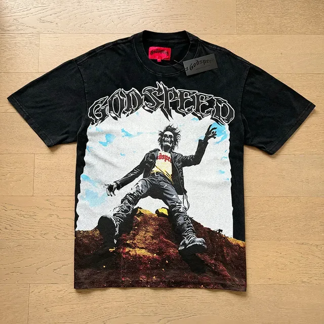 Godspeed Graphic Print Oversized T-Shirt 5