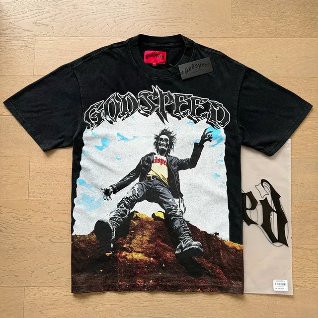 Godspeed Graphic Print Oversized T-Shirt 6