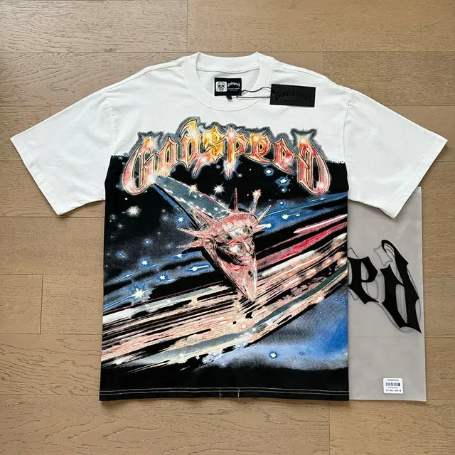 Godspeed Graphic Print Space-Themed T-Shirt 3
