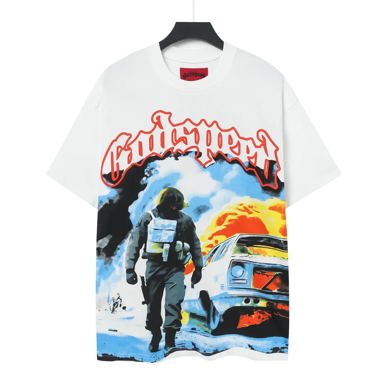 Godspeed Oversized Double-Sided Graphic Print T-Shirt 2