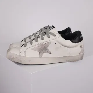 Golden Goose Superstar Off-White estrela brilhante tênis lifestyle