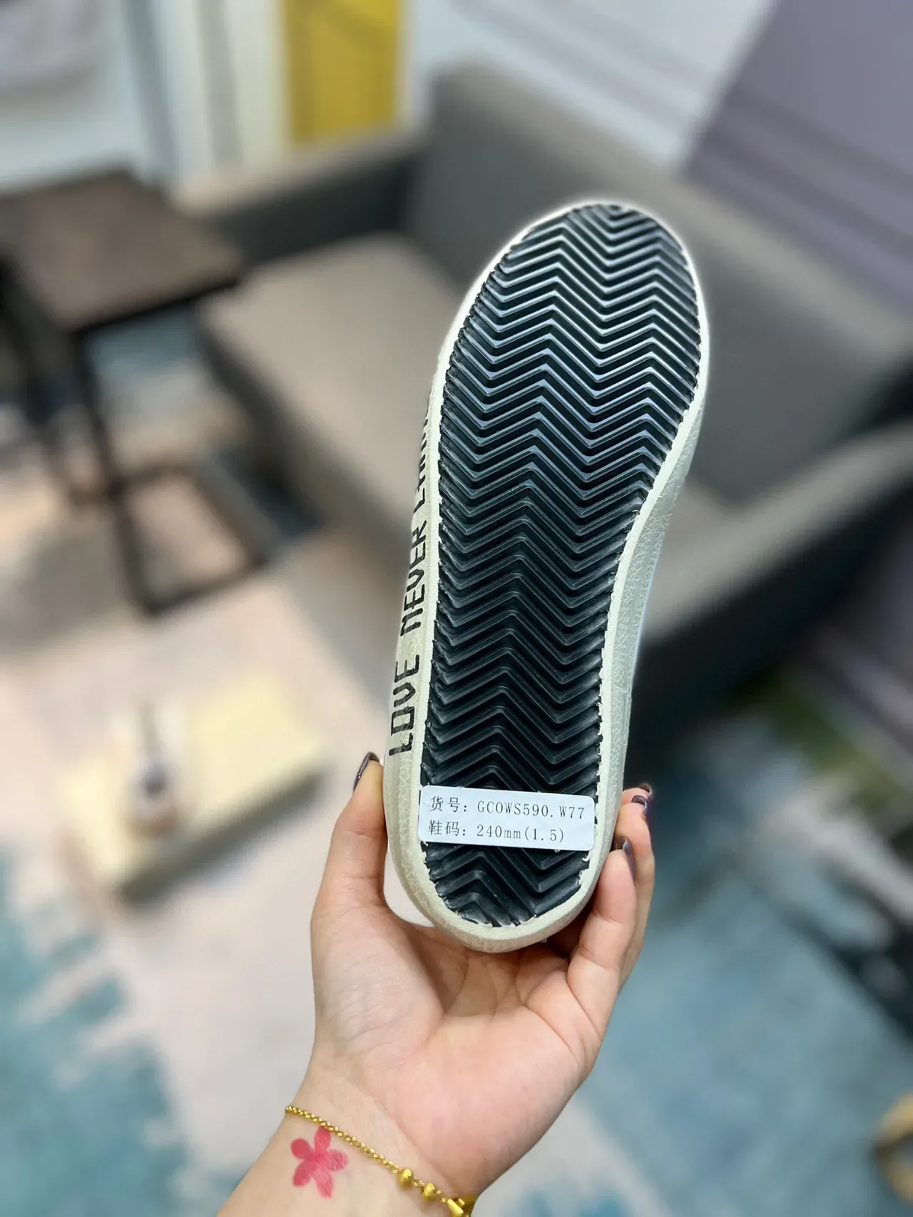 Golden Goose Superstar حذاء أسلوب حياة أبيض وردي نجم لامع طباعة الفهد كعب 9