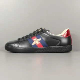 Gucci Ace negros rojos azules raya web bordado abeja zapatillas lifestyle