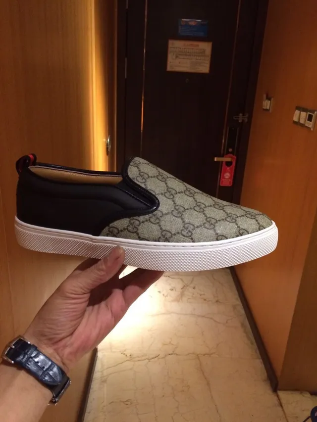 Gucci Ace Loafer GG Monogram Canvas কালো বেইজ লোফার 4