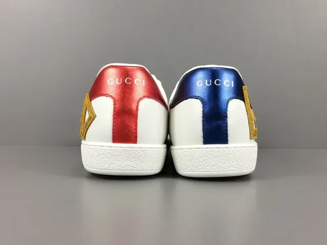 Gucci Ace Loved White Red Navy Web Lifestyle Sneakers 14