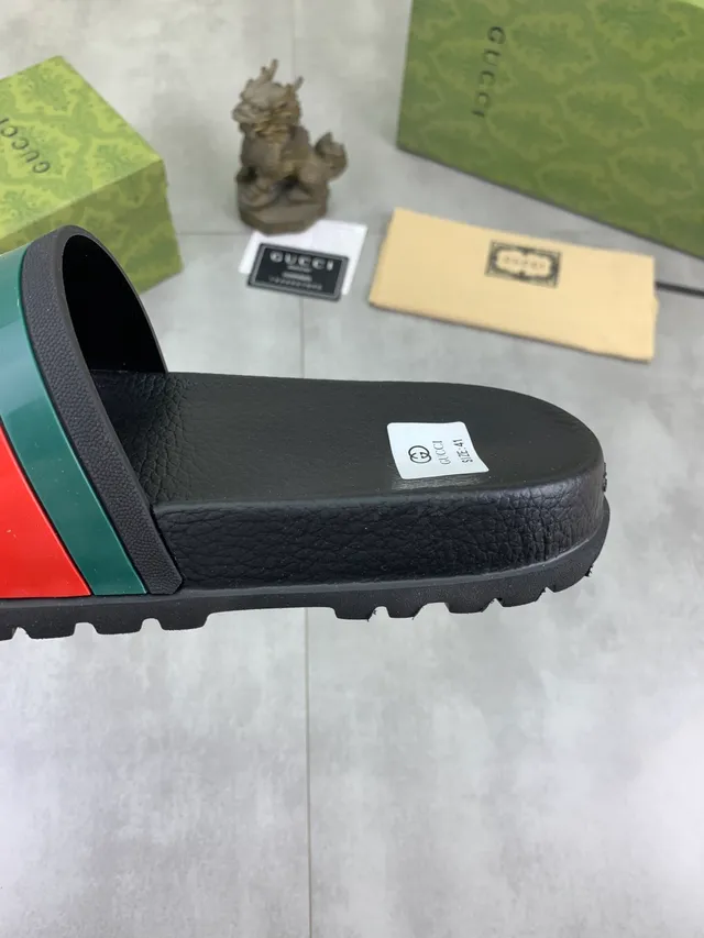 Gucci Bee Web Stripe Slide Slipper 3