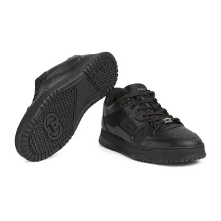 Gucci Zapatillas Lifestyle de Punta Perforada Monocromática Negra