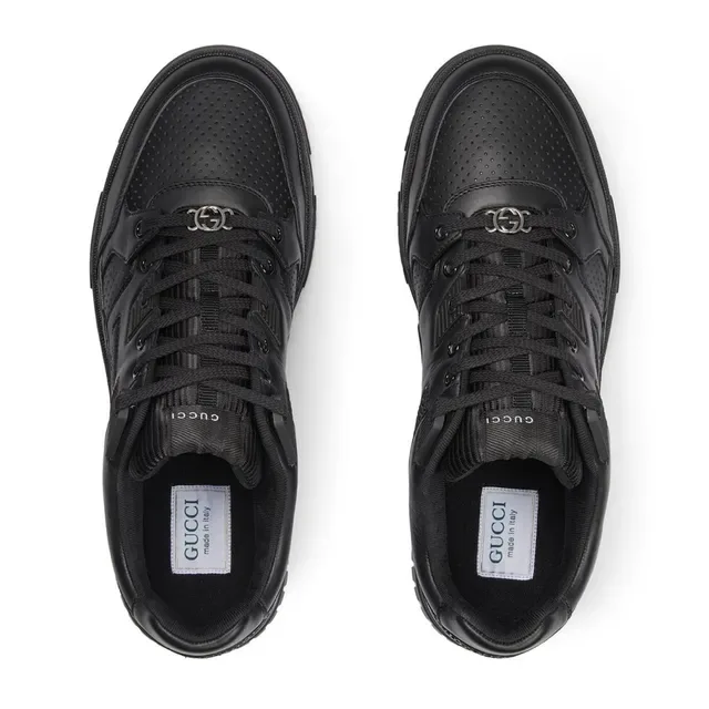 Gucci Chaussures Lifestyle Embout Perforé Monochrome Noir 5