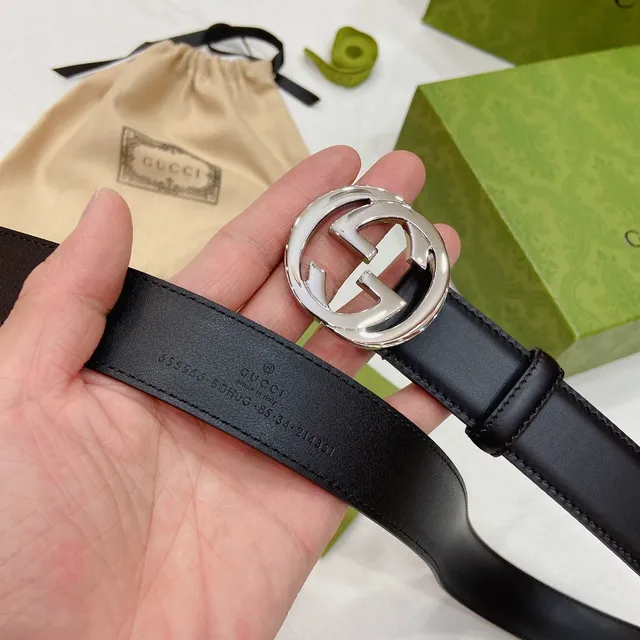 Gucci GG Marmont Black Leather Belt 3