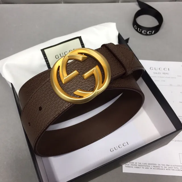 Gucci GG Marmont Ceinture en cuir marron 2