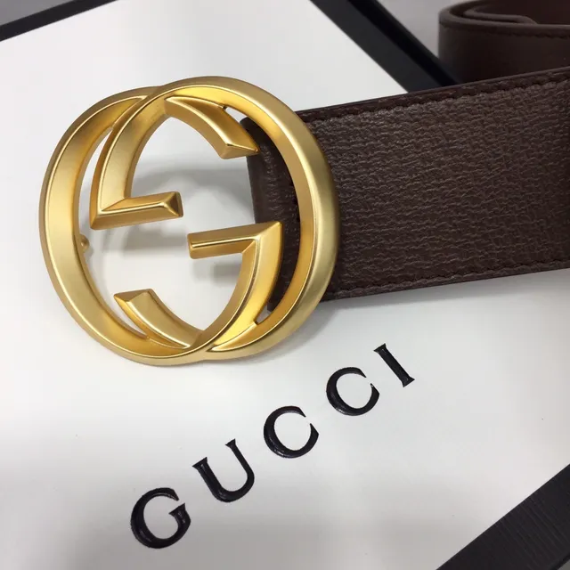 Gucci GG Marmont Ceinture en cuir marron 3