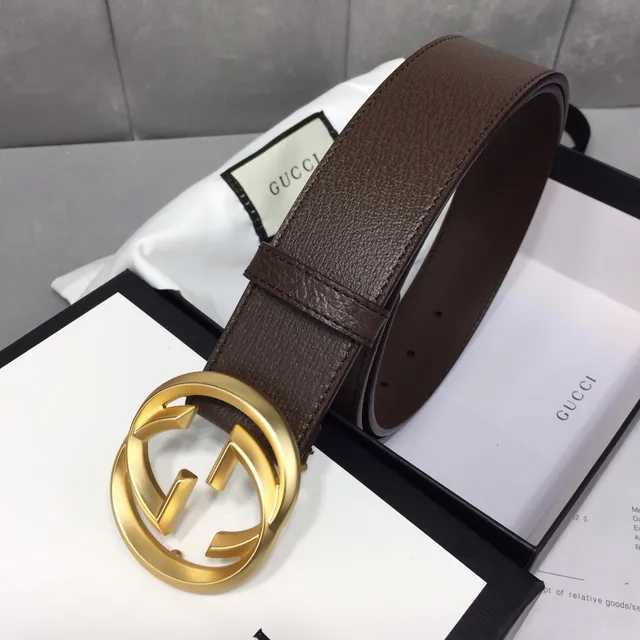Gucci GG Marmont Ceinture en cuir marron 4