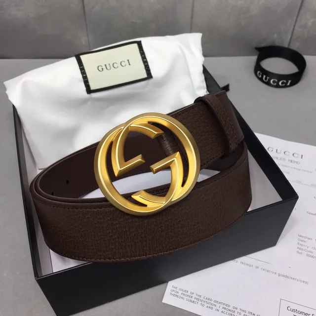 Gucci GG Marmont Ceinture en cuir marron 5