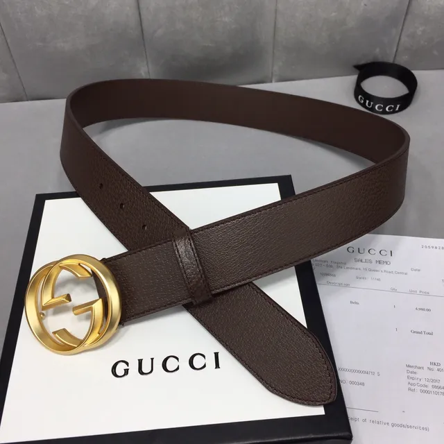 Gucci GG Marmont Ceinture en cuir marron 6