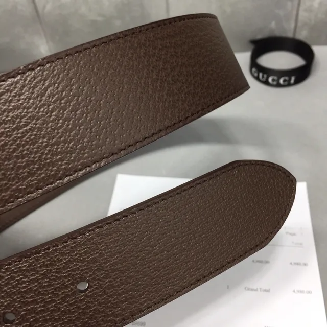 Gucci GG Marmont Ceinture en cuir marron 7