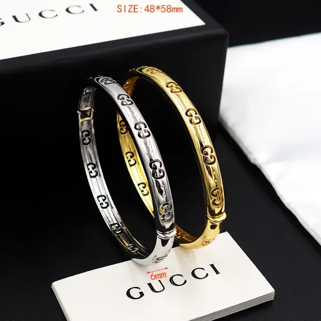 Pulsera Gucci GG Marmont G entrelazada de plata 4