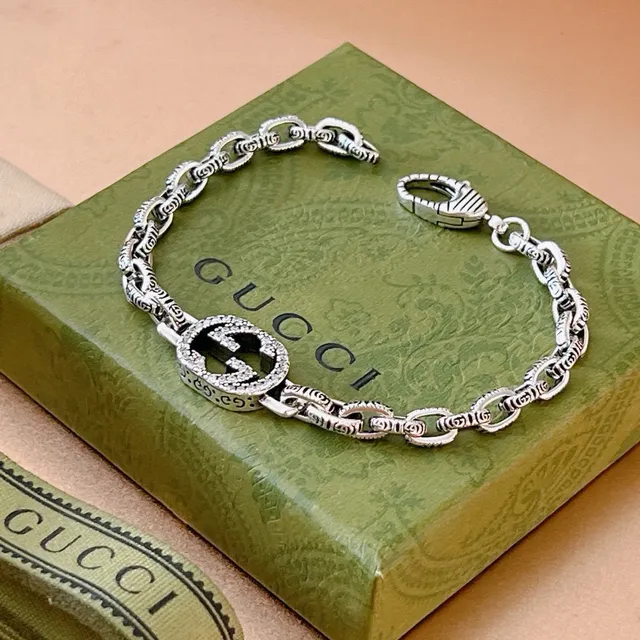 Gucci GG Marmont Interlocking GG Crystal Bracelet 9