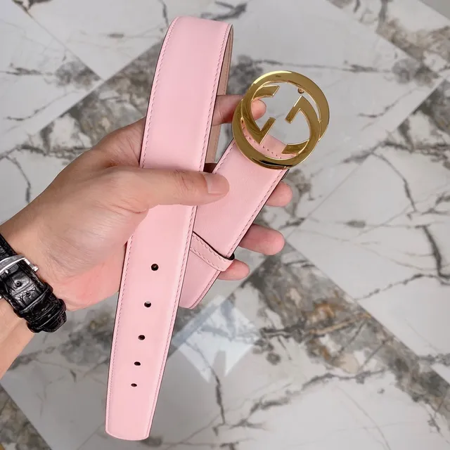 Gucci GG Marmont Pink Leather Belt 16