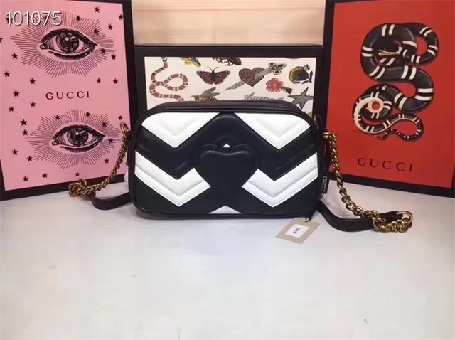 Gucci GG Marmont 绗缝 Chevron 尘粉色链条包 7