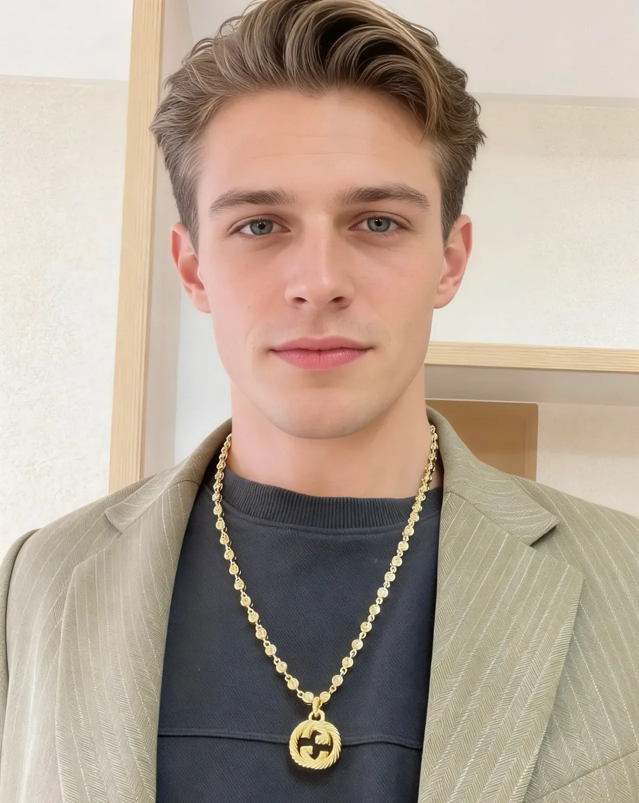 Gucci GG Marmont Twisted Rope-Link Gold-Tone Necklace 2