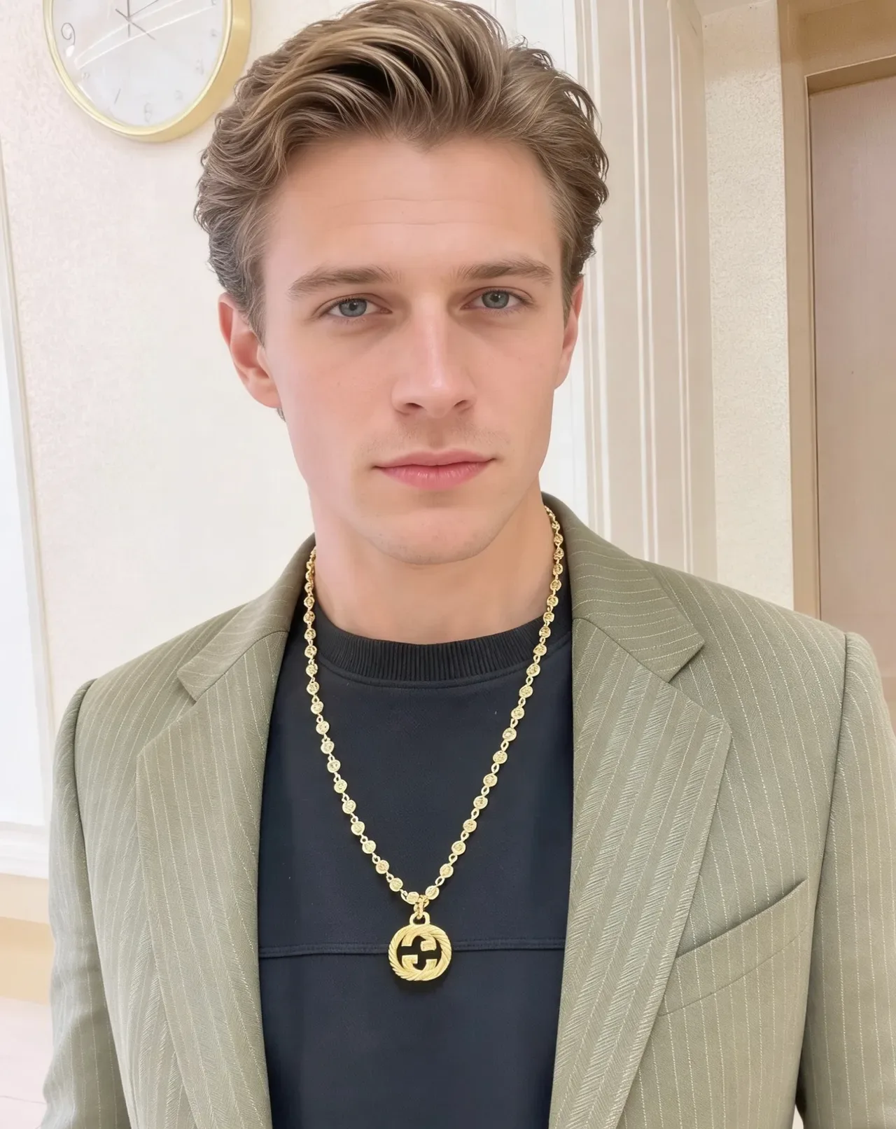 Gucci GG Marmont Twisted Rope-Link Gold-Tone Necklace 5
