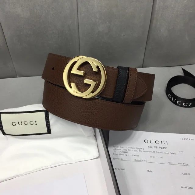 Gucci Horsebit 1955 حزام جلدي أسود وبني ثنائي اللون 2