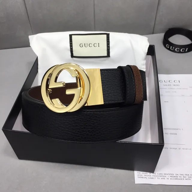 Gucci Horsebit 1955 حزام جلدي أسود وبني ثنائي اللون 5