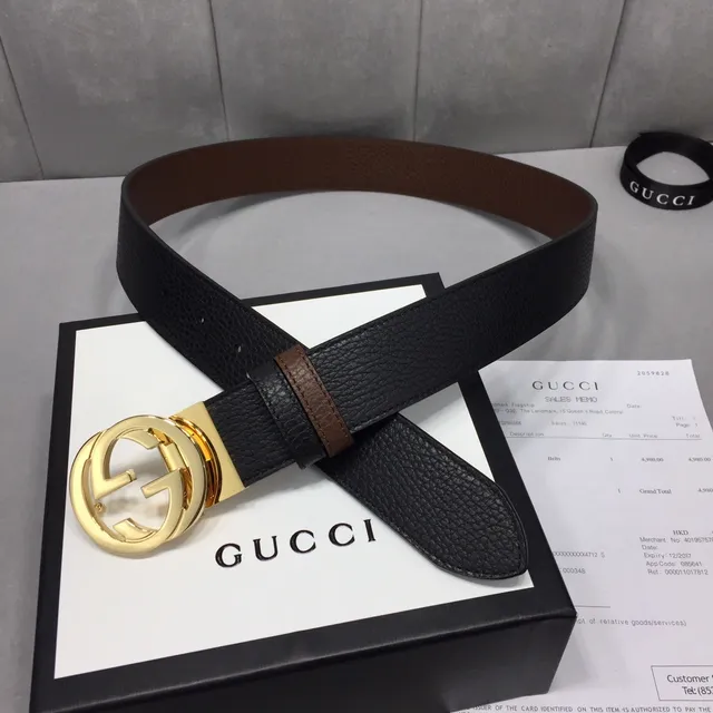 Gucci Horsebit 1955 حزام جلدي أسود وبني ثنائي اللون 6