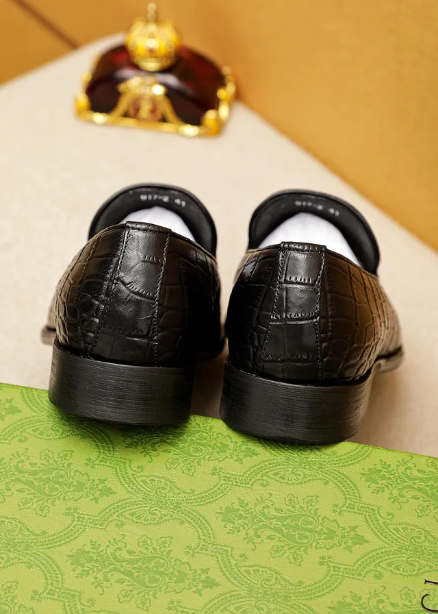 Gucci Horsebit 1955 কালো কুমির উঁচানো চামড়ার লুফার্স 3