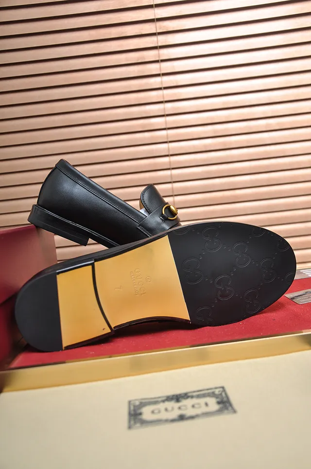 Gucci Horsebit 1955 काला चमड़े का हॉर्सबिट लोफर 3