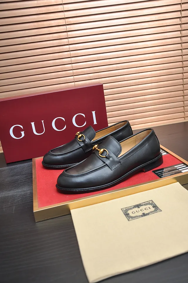 Gucci Horsebit 1955 काला चमड़े का हॉर्सबिट लोफर 5