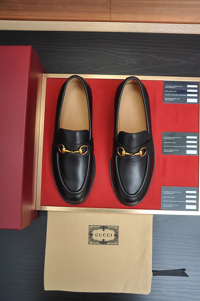 Gucci Horsebit 1955 काला चमड़े का हॉर्सबिट लोफर 6