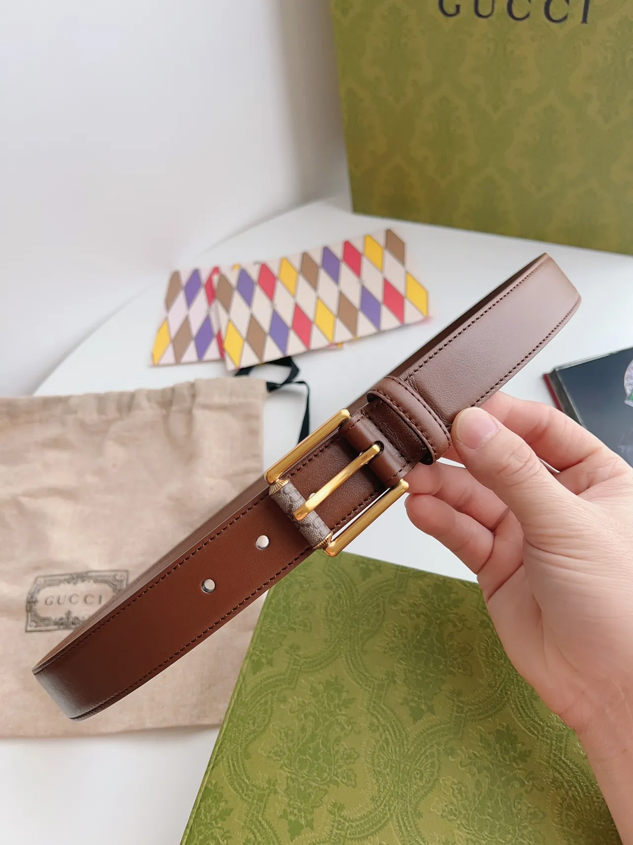 Gucci Horsebit 1955 Brown Leather Belt 8