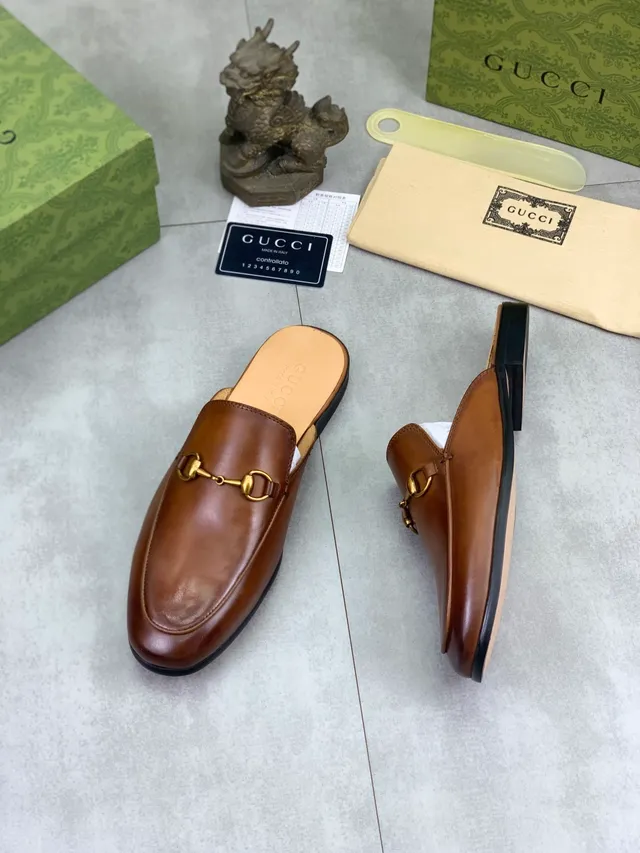 Gucci Horsebit 1955 Mocassim de couro marrom com mors Horsebit 5